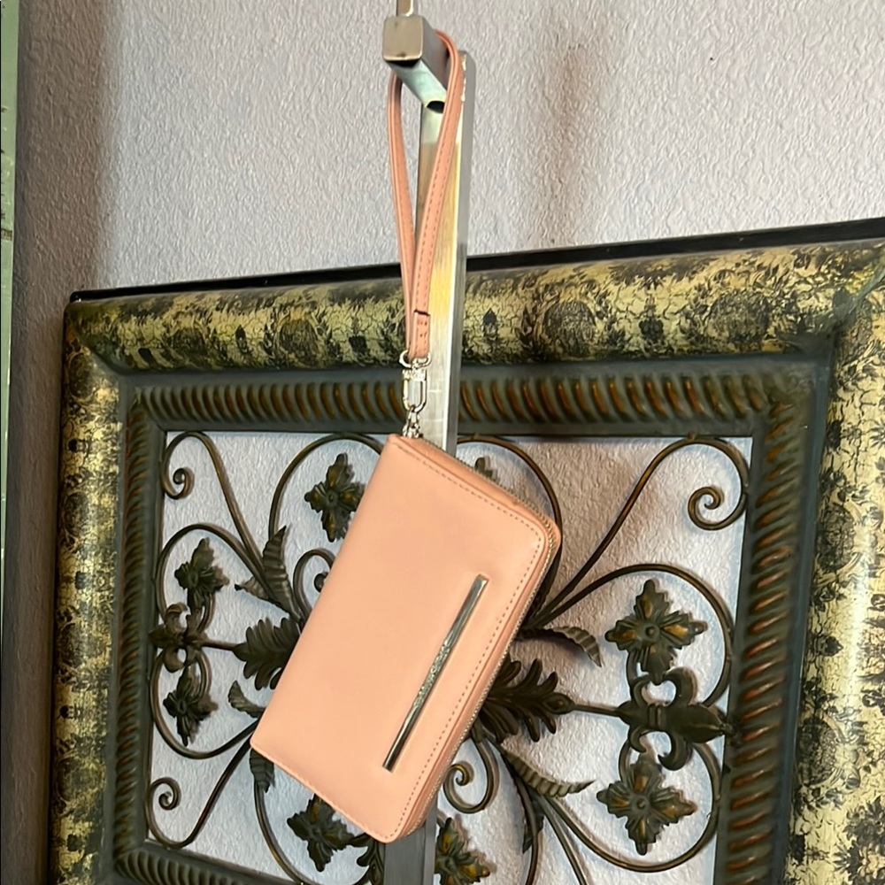 Steve Madden Pink Wristlet Clutch - proceeds Breast Cancer local charity at show